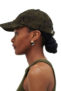 Casquette en jacquard Monogram - Kelp & Black