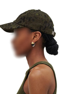 Casquette en jacquard Monogram - Kelp & Black
