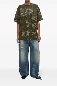 T-shirt à col rond - Camo Multicolor
