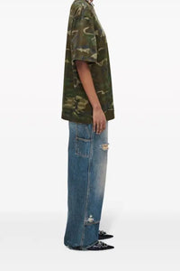 T-shirt à col rond - Camo Multicolor