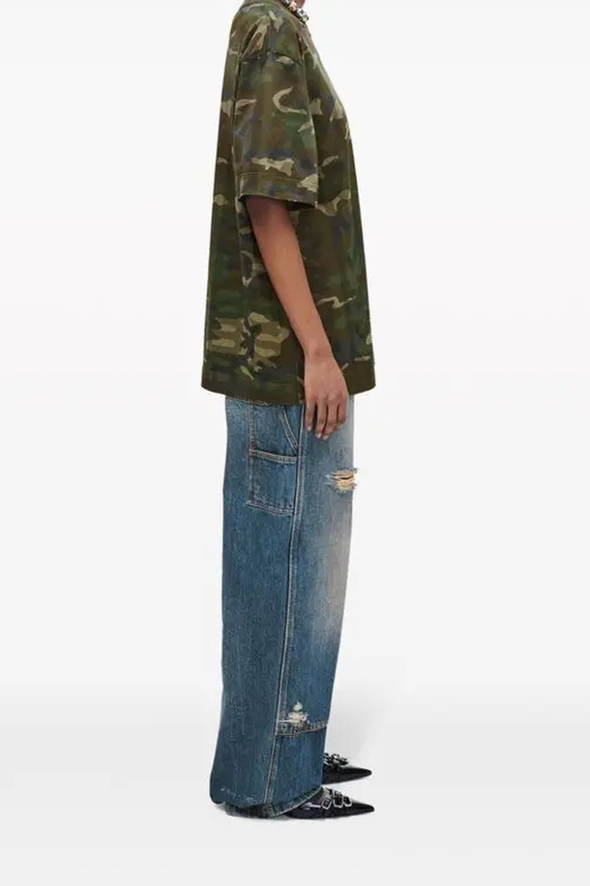 T-shirt à col rond - Camo Multicolor