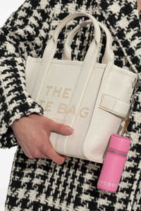 Charm en cuir avec pendentifs - Bow Pink