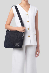 Pochette d'ordinateur à bandoulière - Black
