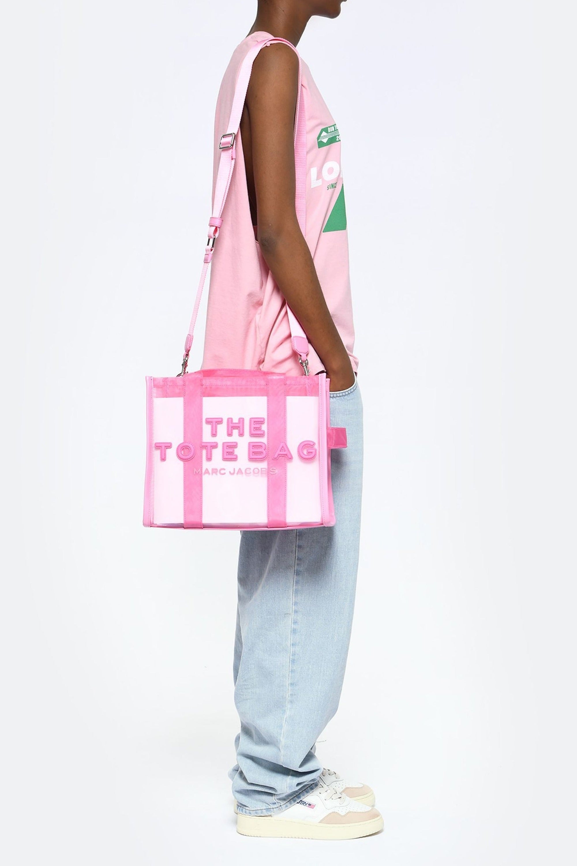 Sac The Tote bag en maille - Candy Pink