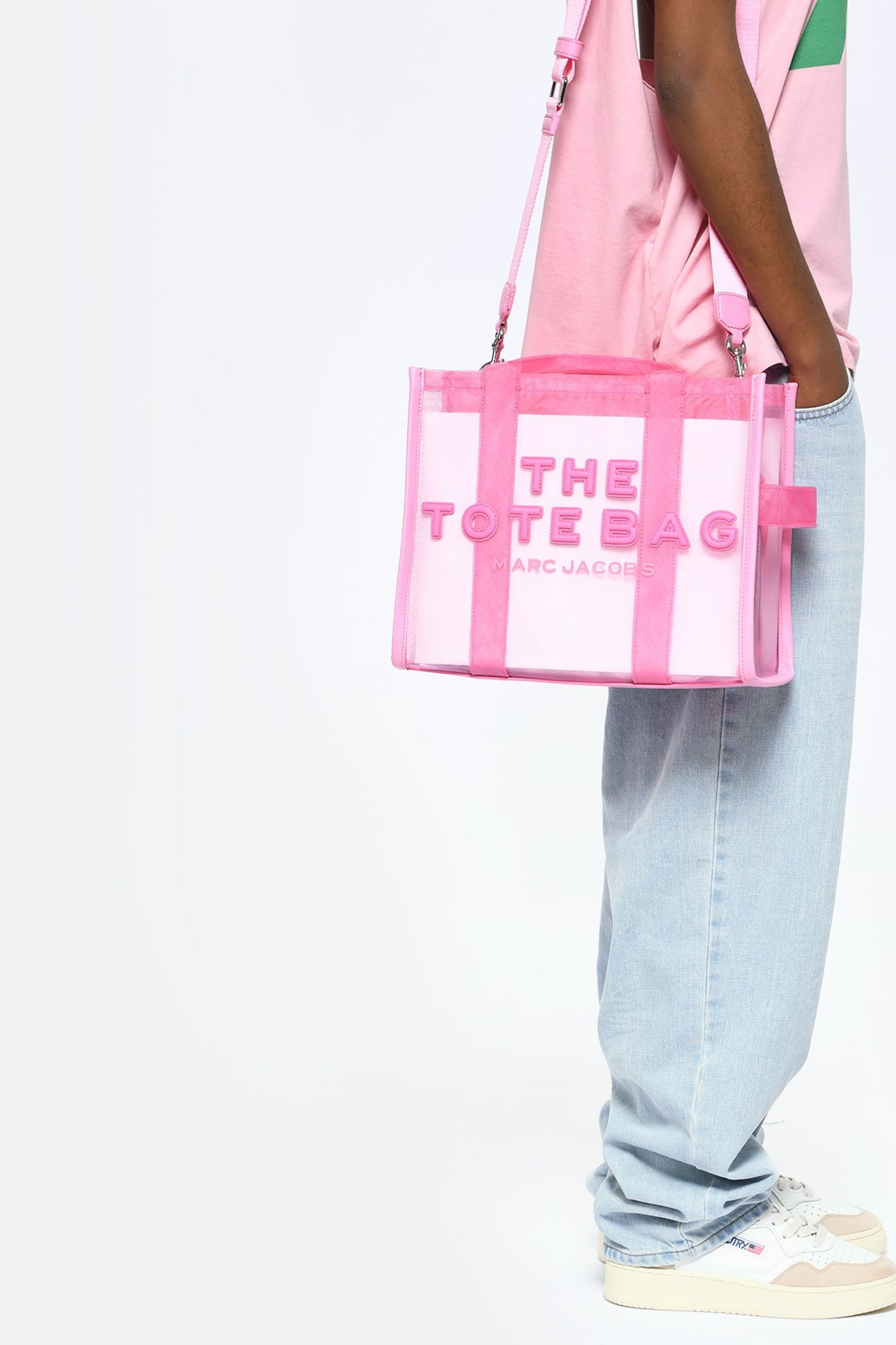 Sac The Tote bag en maille - Candy Pink