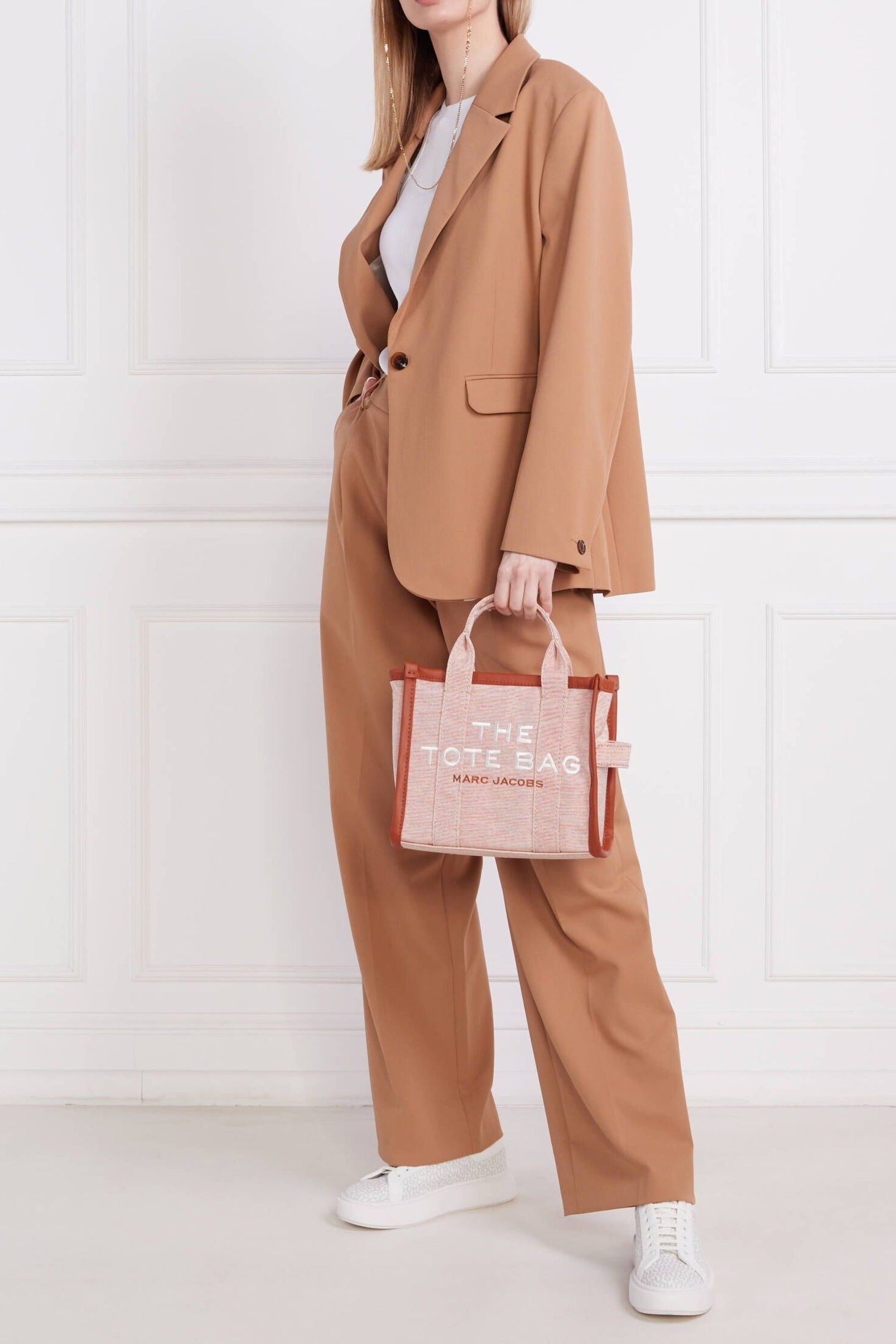 Petit sac à bandoulière The Tote Bag en tissu - Orange Rust