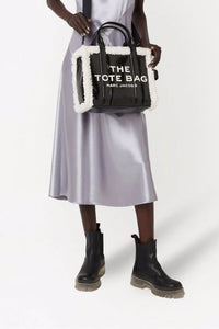 Sac cabas The Tote Bag en cuir - Black & White