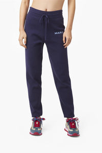 Pantalon de survêtement avec logo en maille - Blue Navy