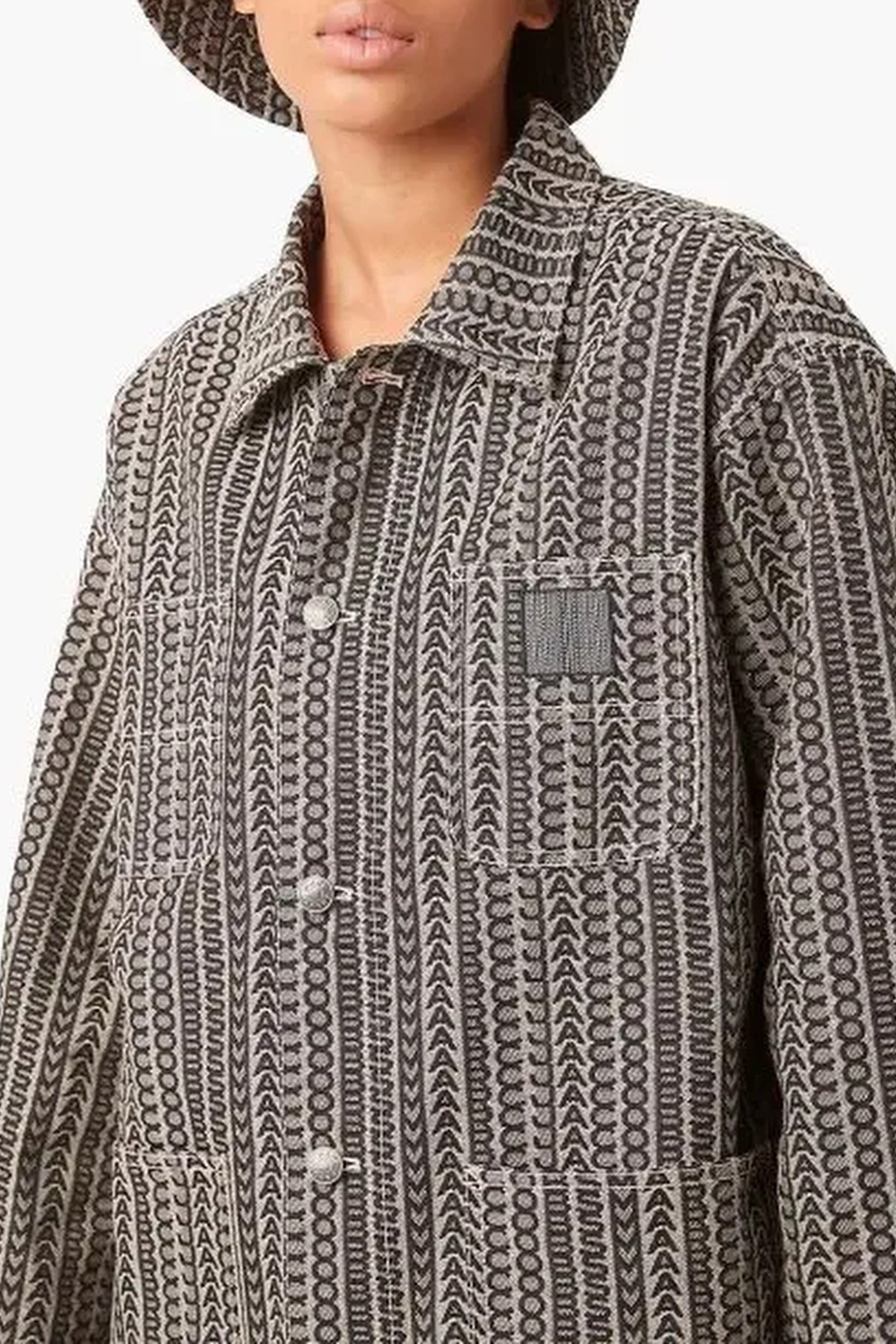 Veste à poches multiples - Beige Multicolor