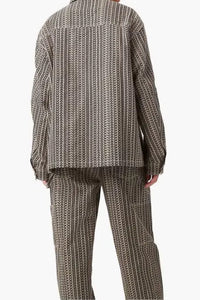 Veste à poches multiples - Beige Multicolor
