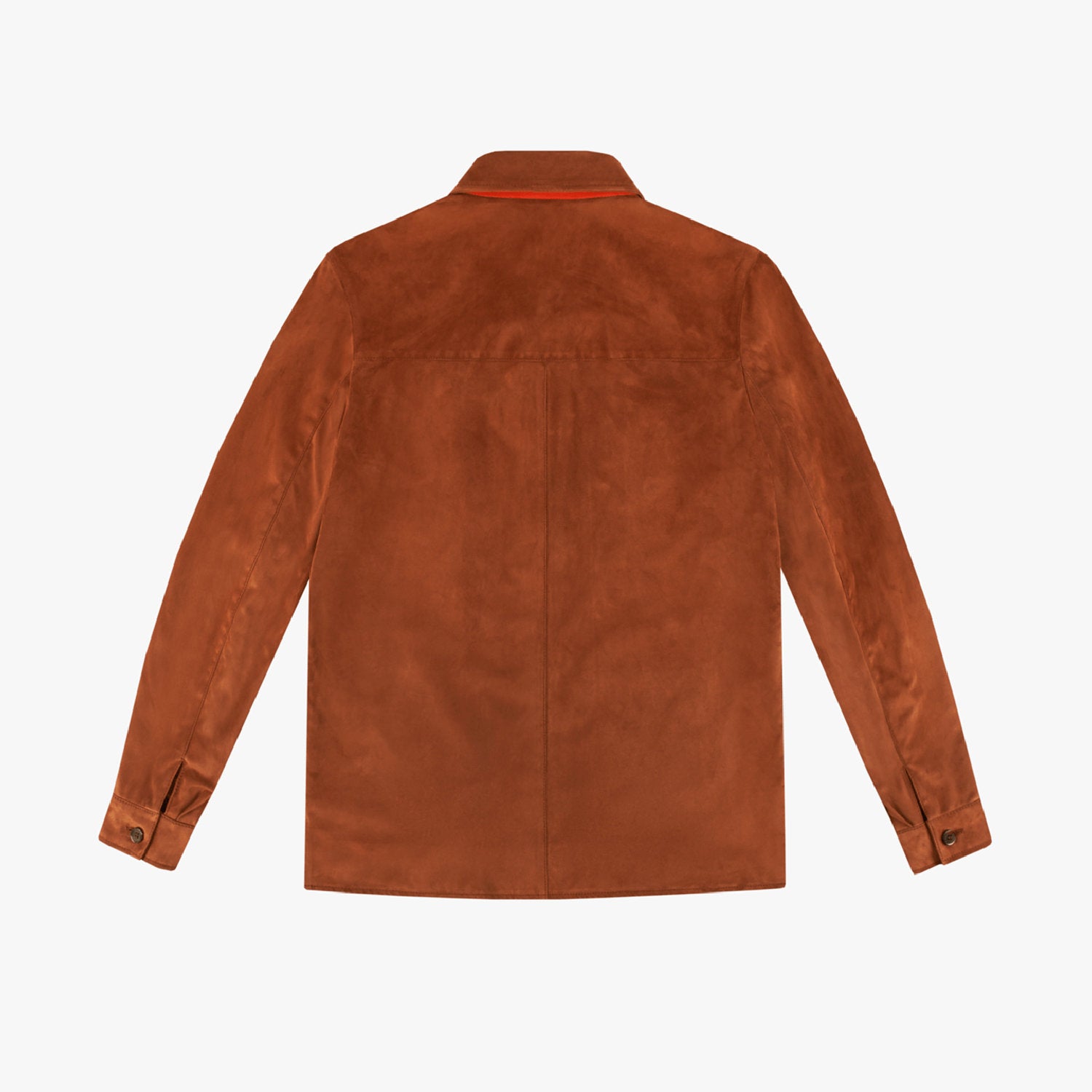 Surchemise à motif en daim - Marron