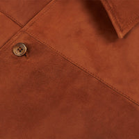 Surchemise à motif en daim - Marron