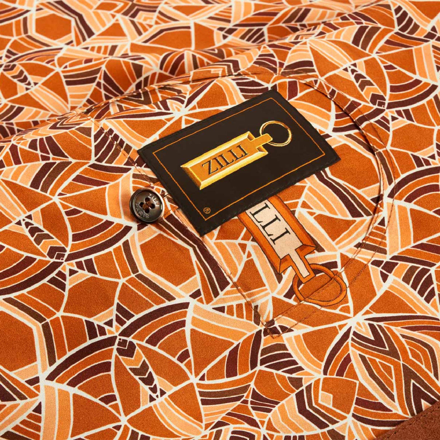 Surchemise à motif en daim - Marron
