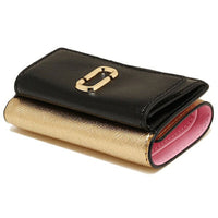 Portefeuille The Petit Trifold en cuir - New Black