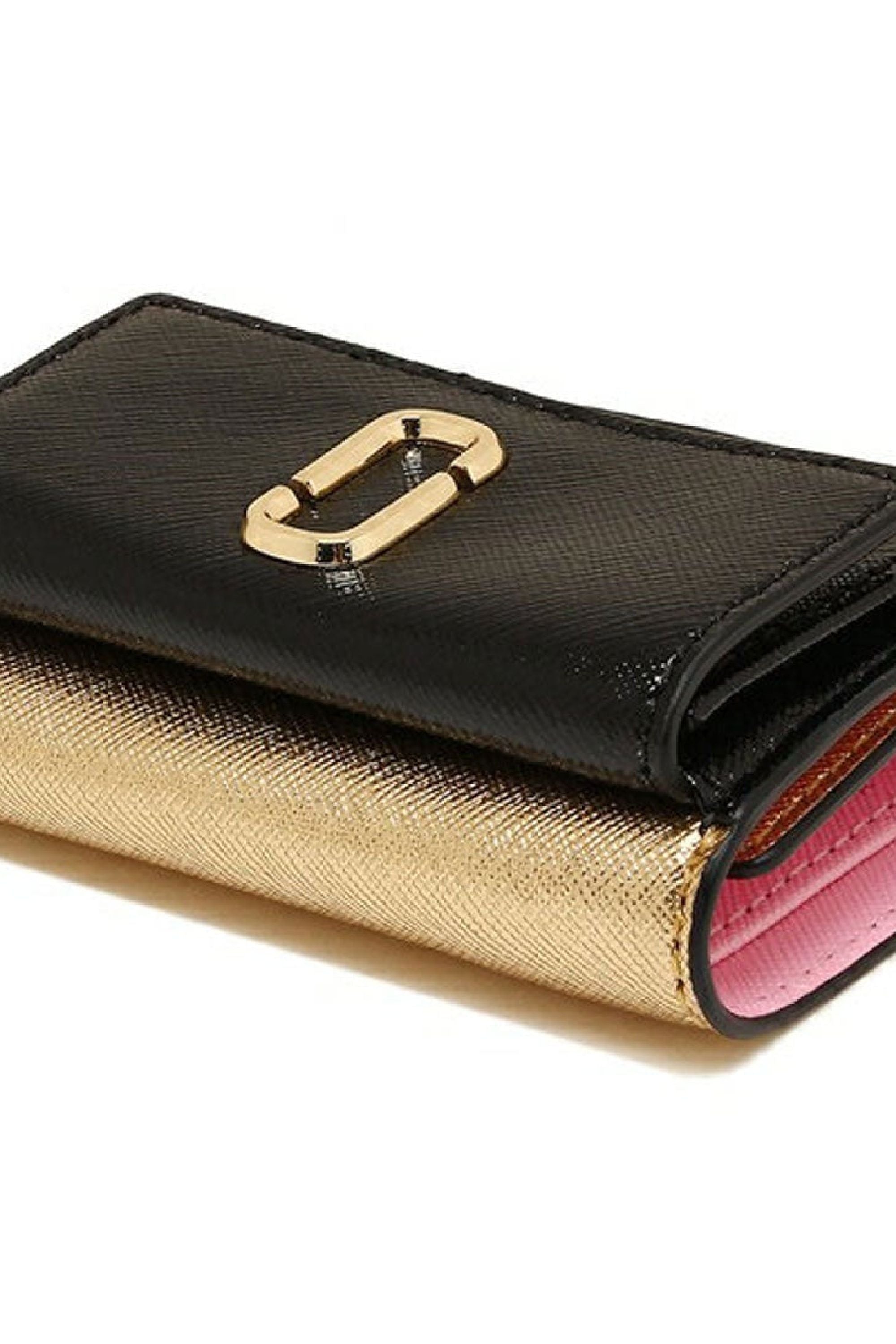 Portefeuille The Petit Trifold en cuir - New Black