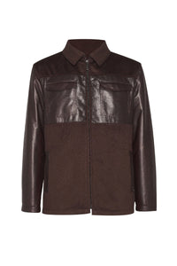 Cashmere jacket with pockets - Brown