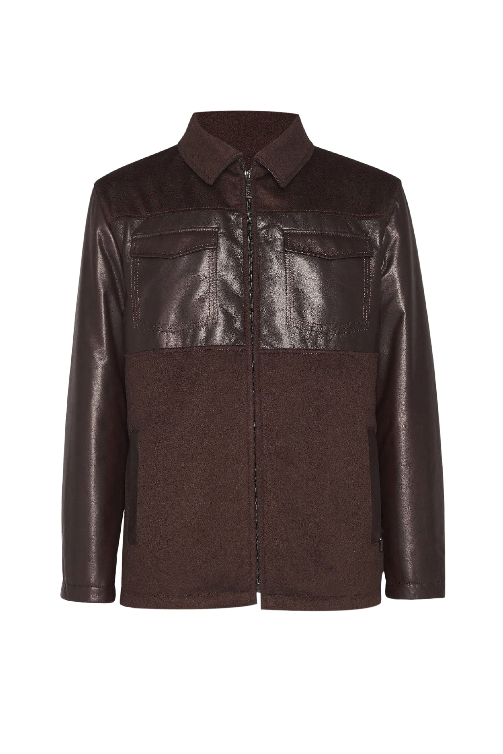 Cashmere jacket with pockets - Brown