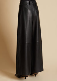 Maarte pant in leather - Black