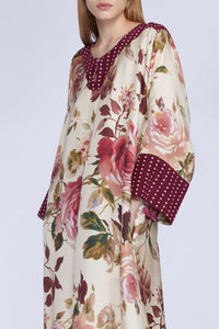NEW OFFER KAFTAN LONG IMPRIMÉ ROSES