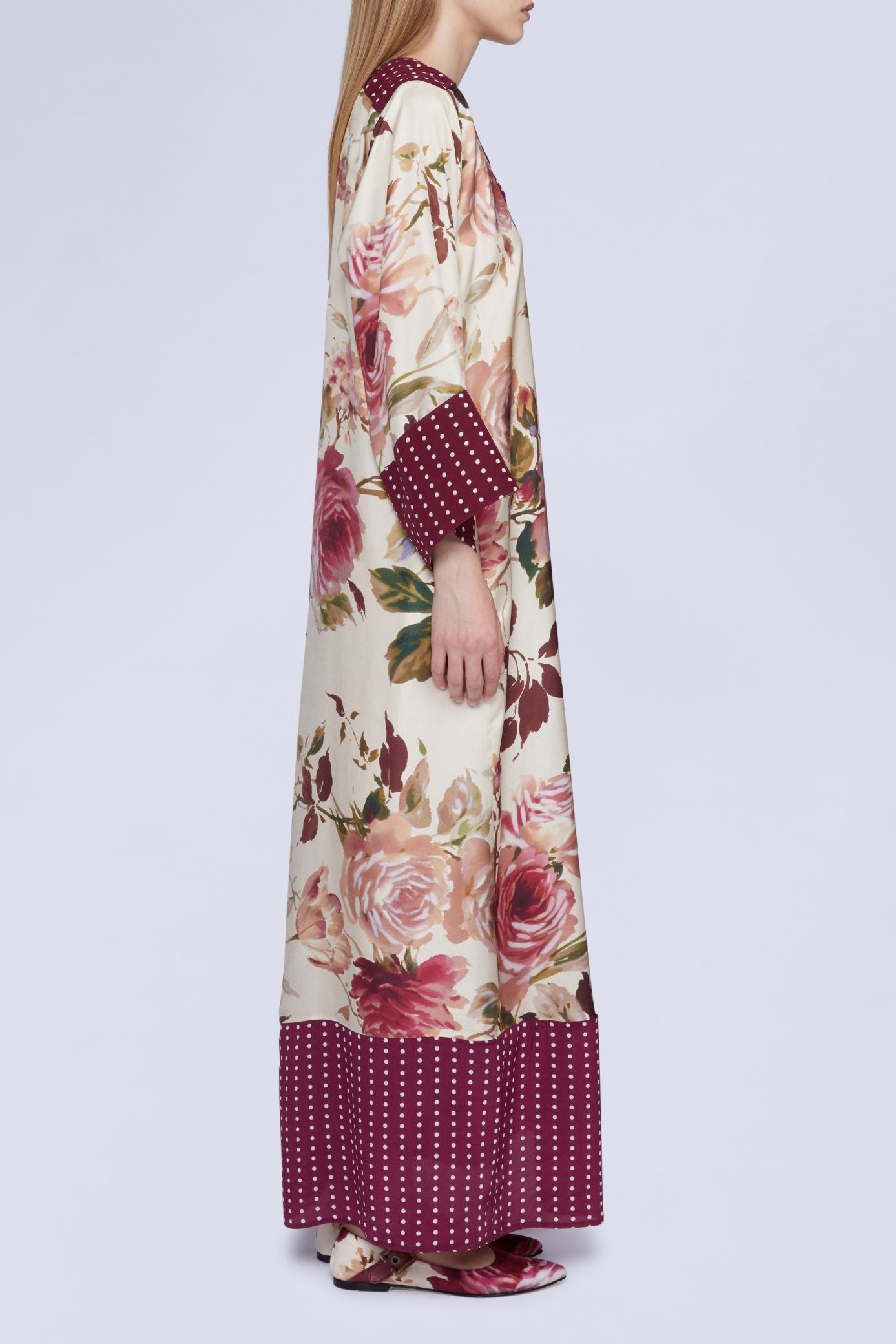 NEW OFFER KAFTAN LONG IMPRIMÉ ROSES