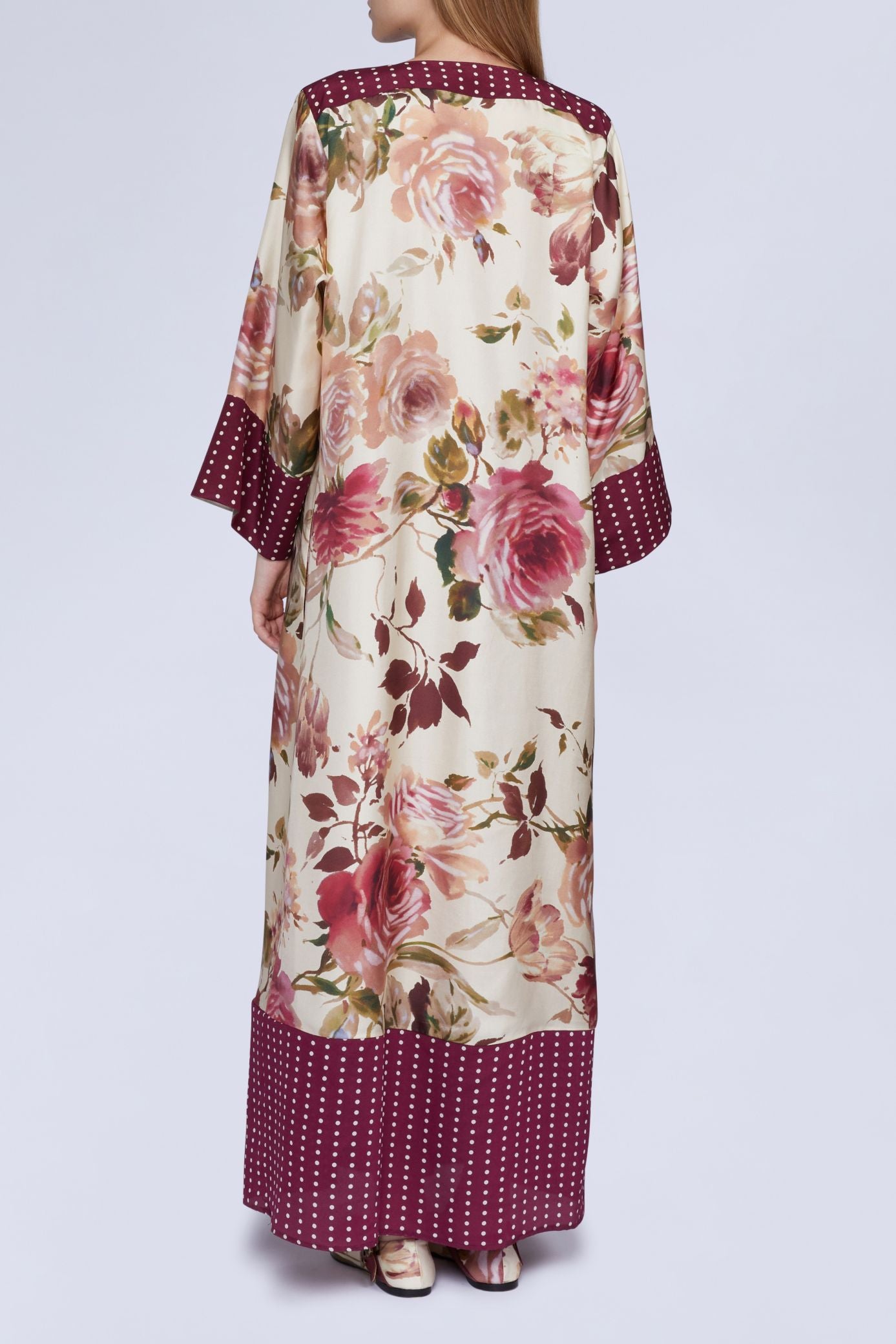 NEW OFFER KAFTAN LONG IMPRIMÉ ROSES