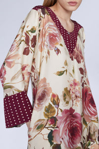 NEW OFFER KAFTAN LONG IMPRIMÉ ROSES
