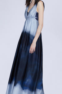 ROBE LONGUE COUPE EMPIRE DÉGRADÉ