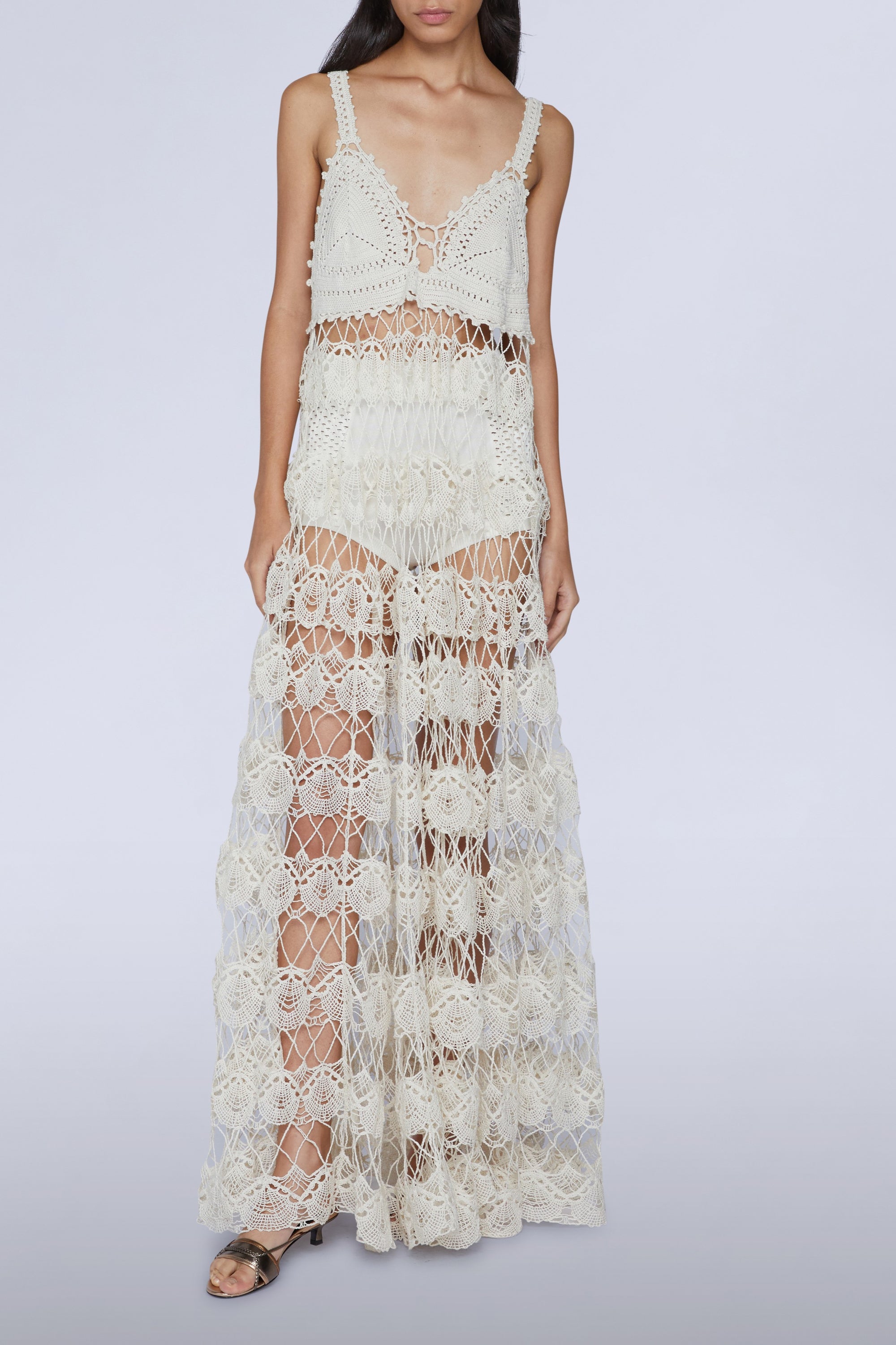 Robe crochet - Avorio