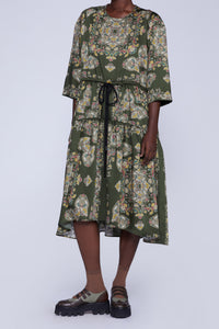 ROBE EN VISCOSE AVEC COULISSE