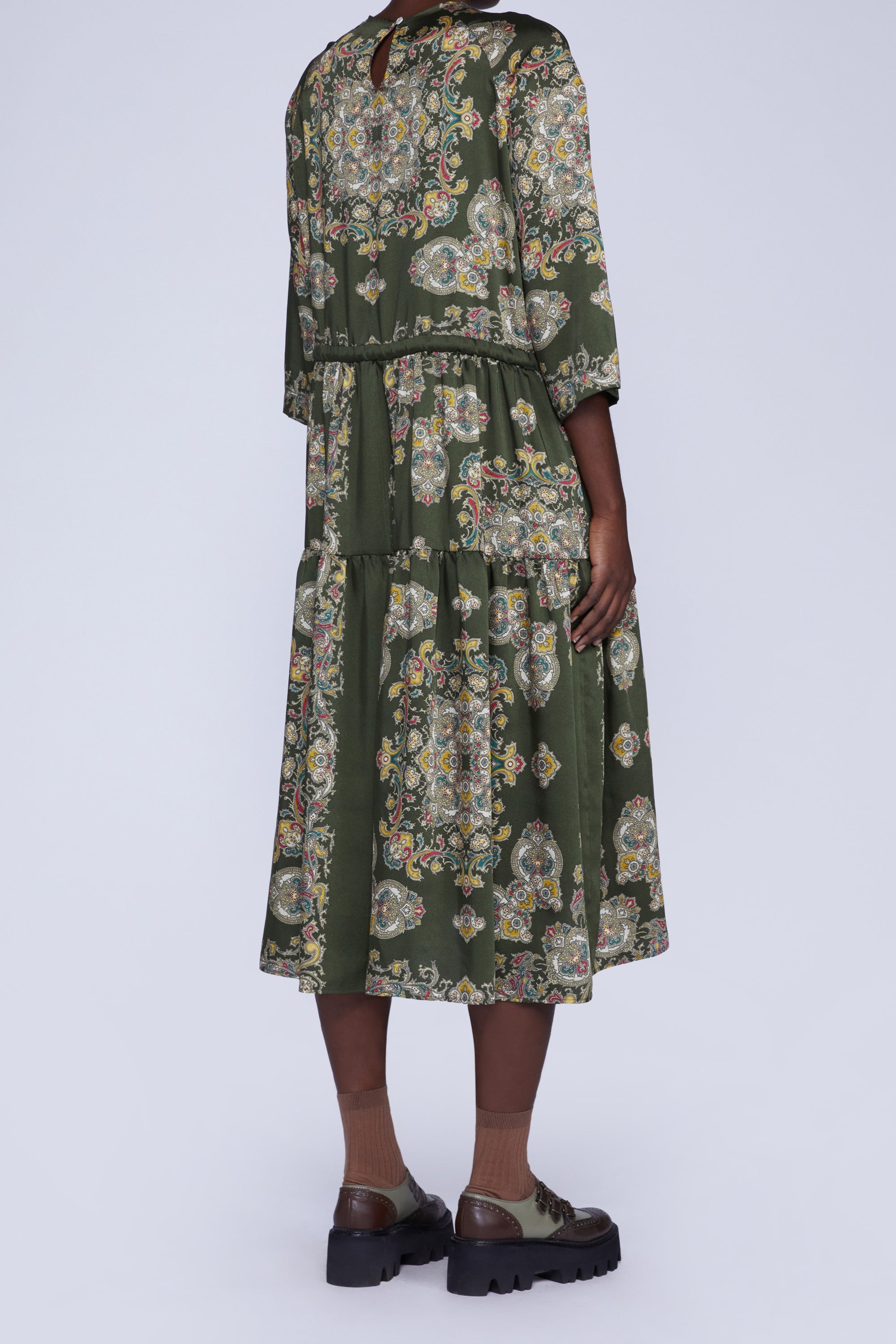 ROBE EN VISCOSE AVEC COULISSE
