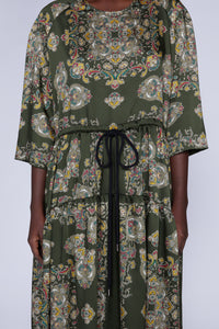 ROBE EN VISCOSE AVEC COULISSE
