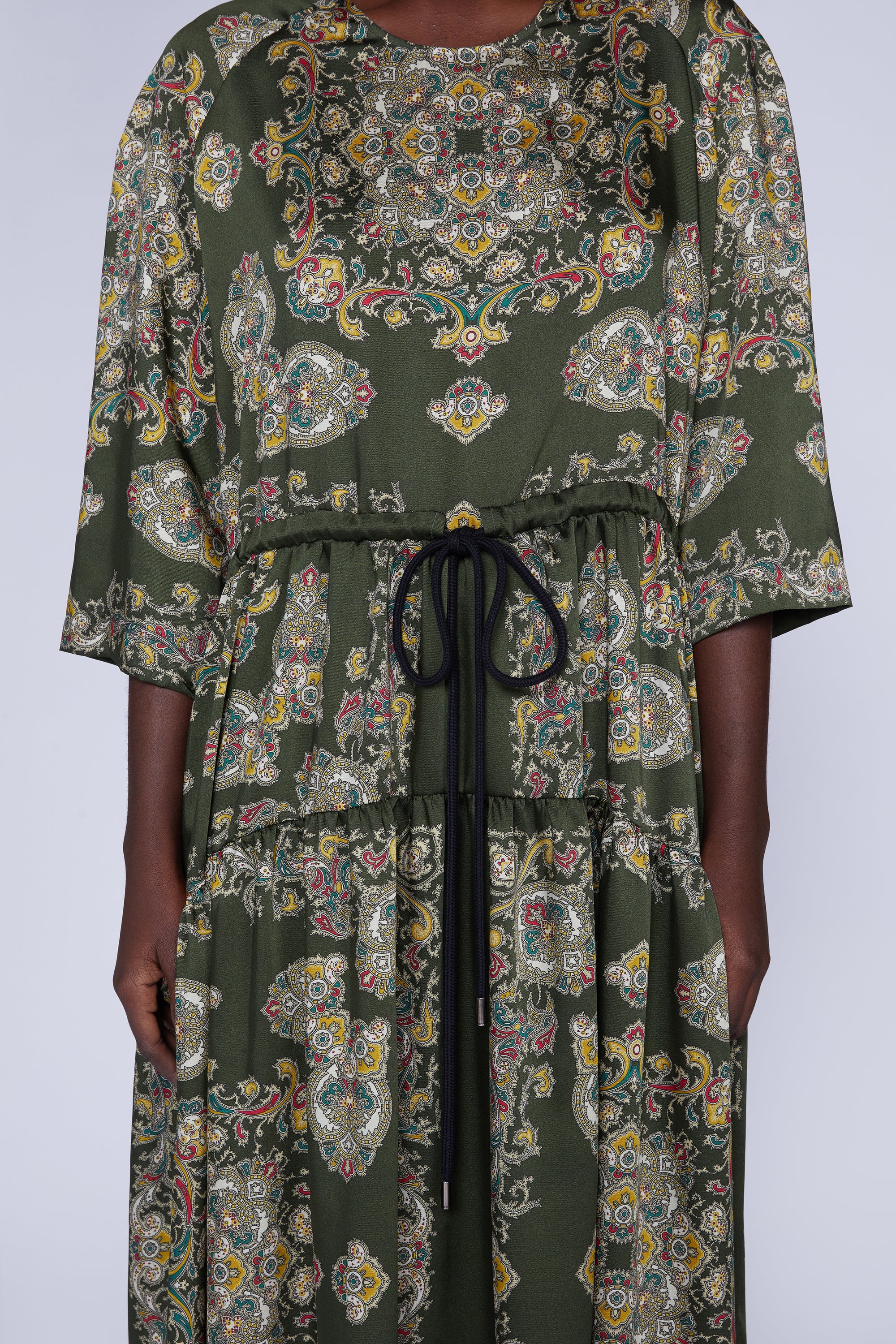 ROBE EN VISCOSE AVEC COULISSE