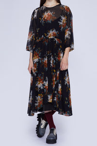 ROBE EN GEORGETTE AVEC COULISSE