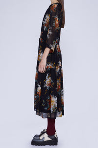 ROBE EN GEORGETTE AVEC COULISSE