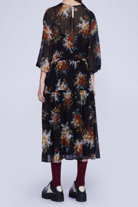 ROBE EN GEORGETTE AVEC COULISSE