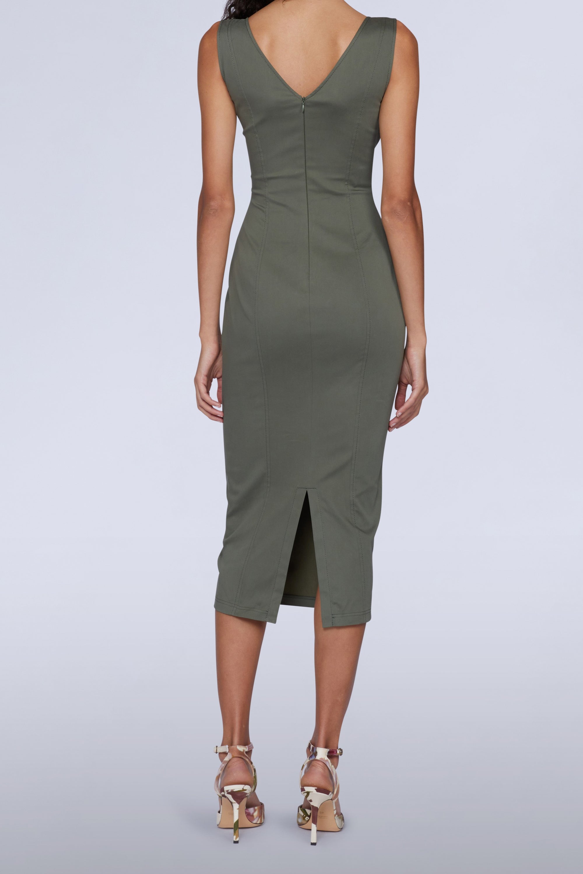 Robe midi fourreau - Verde Chiaro