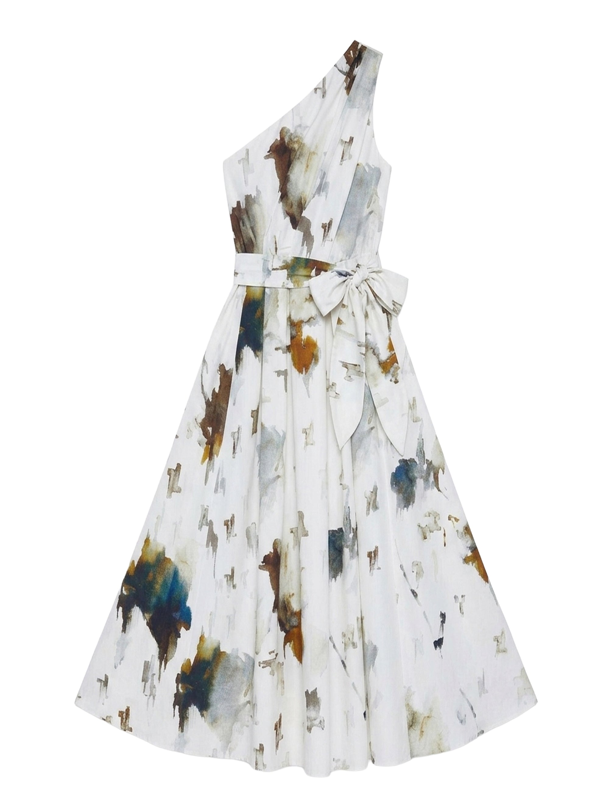 Robe monobretelle - Avorio Fantasia Grigio Perla