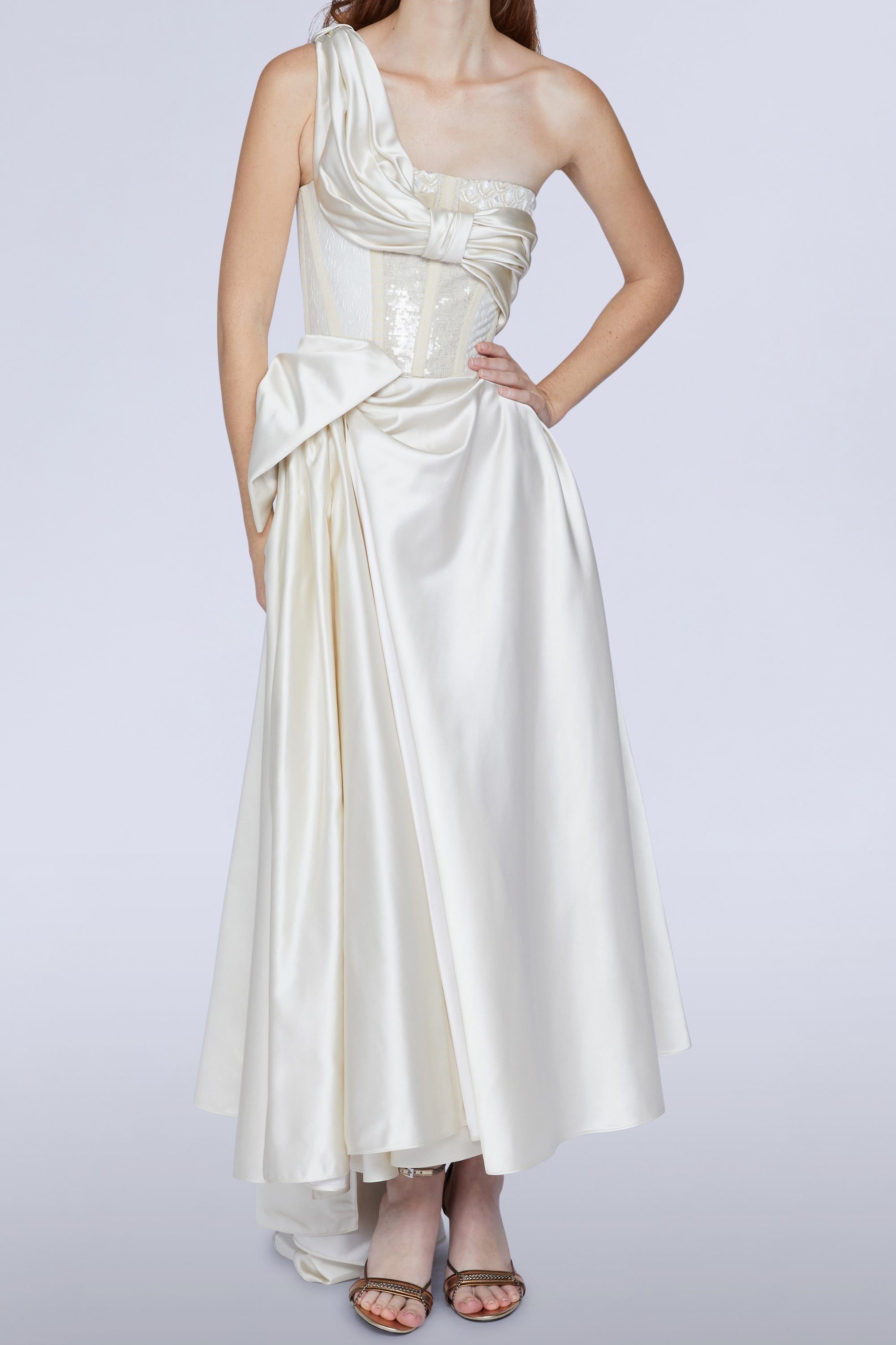 ROBE BUSTIER EN DUCHESSE