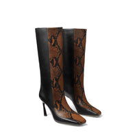 Bottes Mabyn 85 en cuir - Black & Cuoio