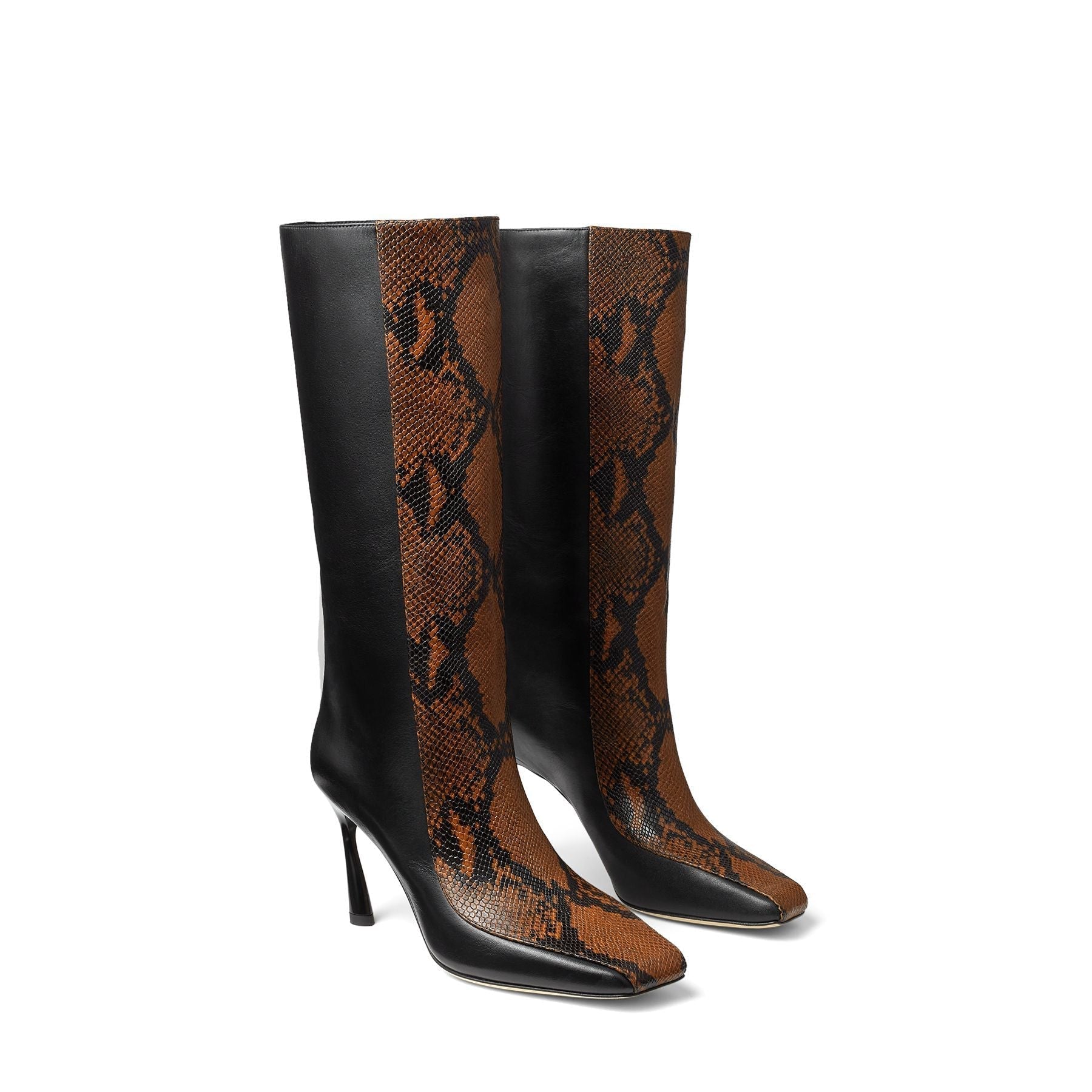 Bottes Mabyn 85 en cuir - Black & Cuoio