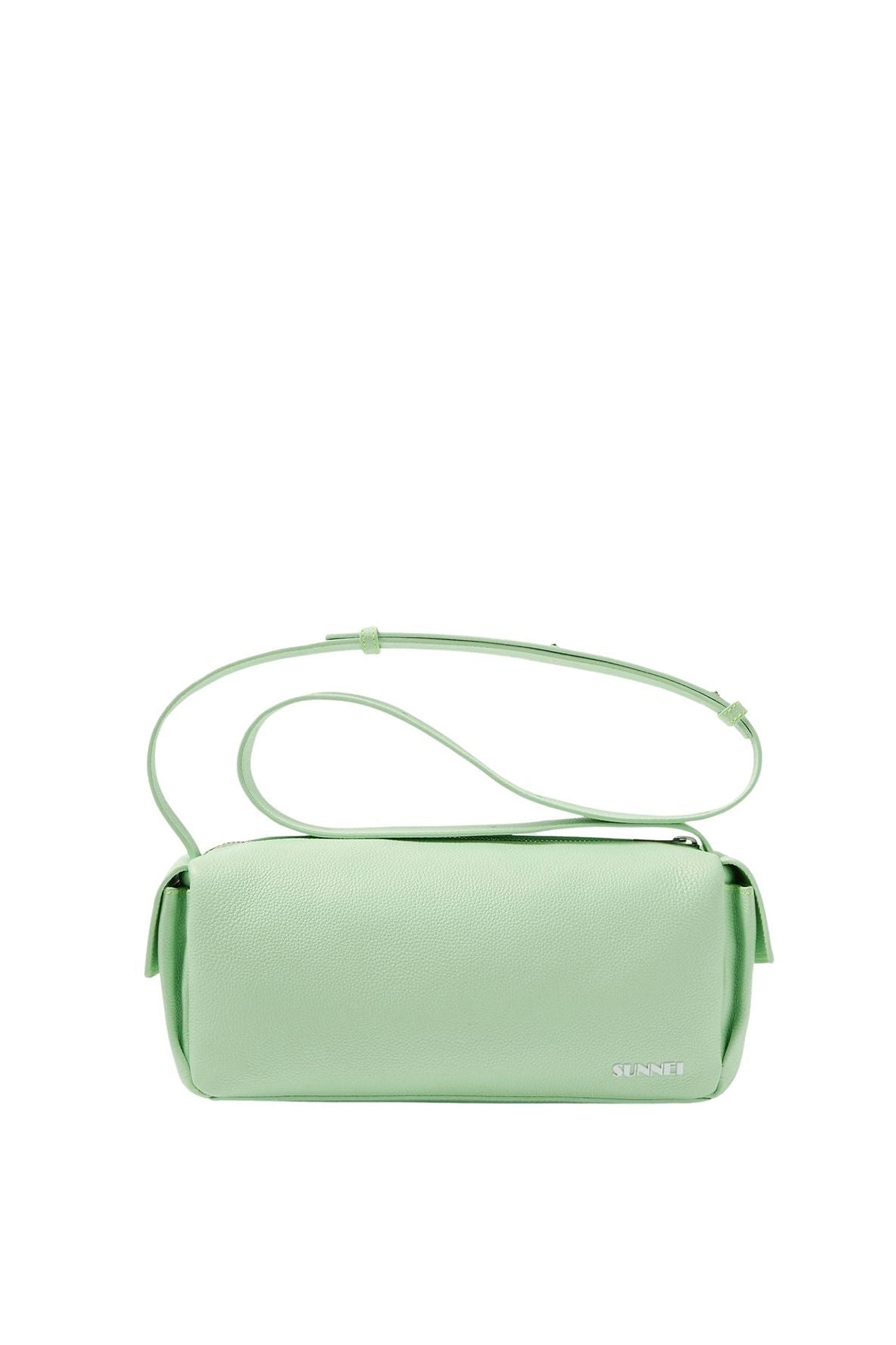 Labauletto leather shoulder bag - Acid Green