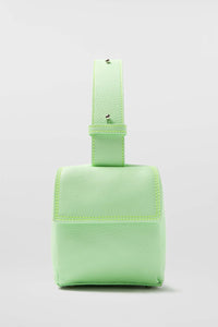 Labauletto leather shoulder bag - Acid Green
