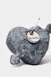Cuore di Pietra small earrings - Matte Grey