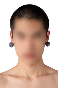 Cuore di Pietra small earrings - Matte Grey
