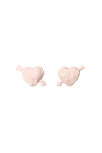 Cuore di Pietra small earrings - Shiny Pink