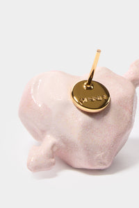 Cuore di Pietra small earrings - Shiny Pink