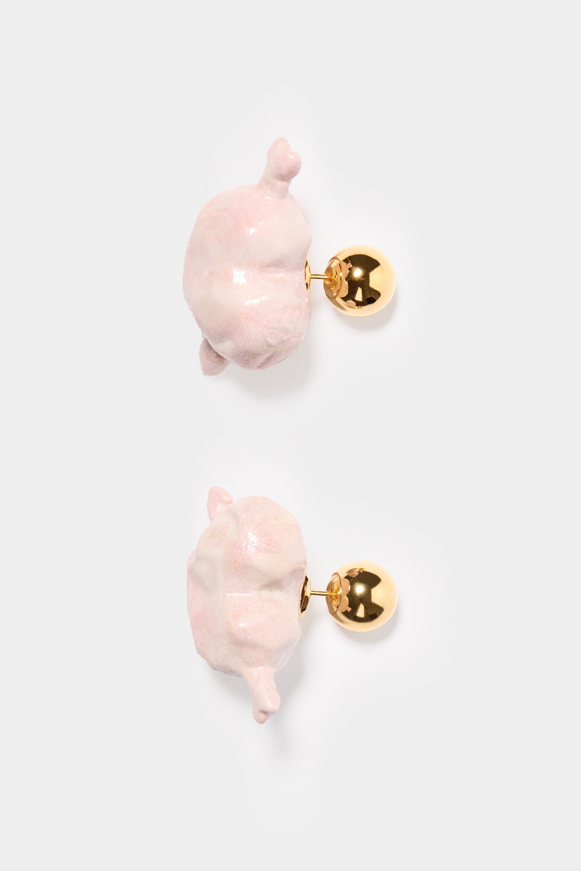 Cuore di Pietra small earrings - Shiny Pink