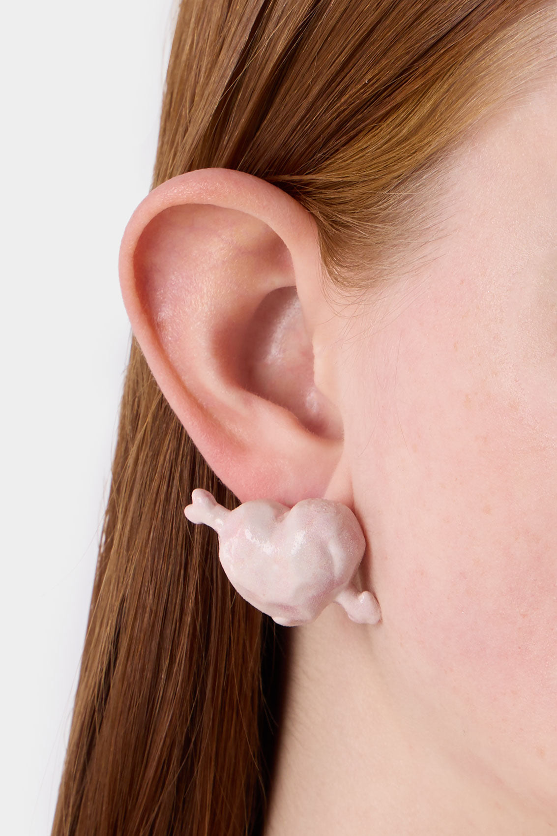 Cuore di Pietra small earrings - Shiny Pink