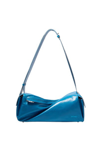 Labauletto twisted leather shoulder bag - Azure