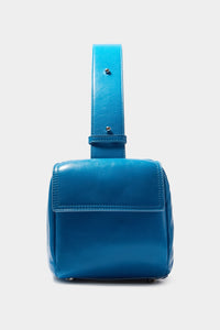 Labauletto twisted leather shoulder bag - Azure